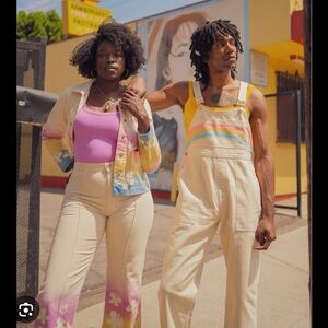 Big Bud Press Rainbow Airbrush Overalls, size S